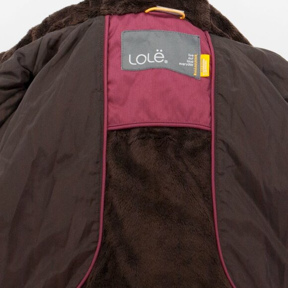 Lolë Waterproof Warm Lined Burgundy Jacket (M) - Picture 5 of 6